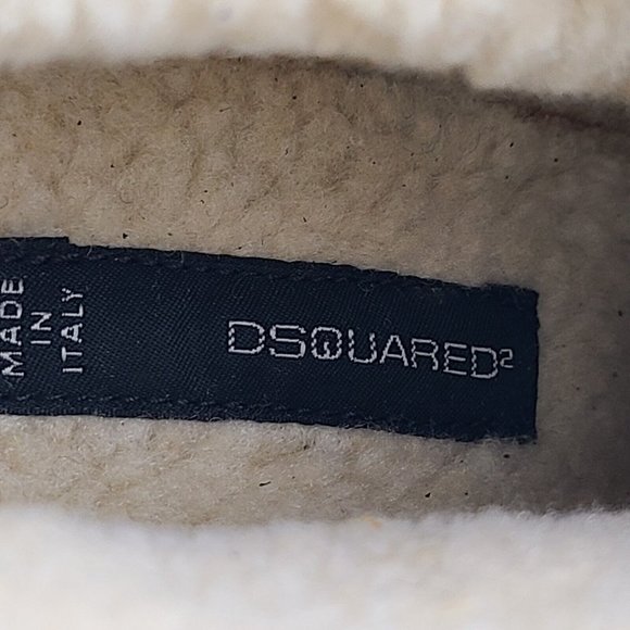 Dsquared women Ankle Boot heel platform black leather faux fur Size 9 39 new - Picture 7 of 12